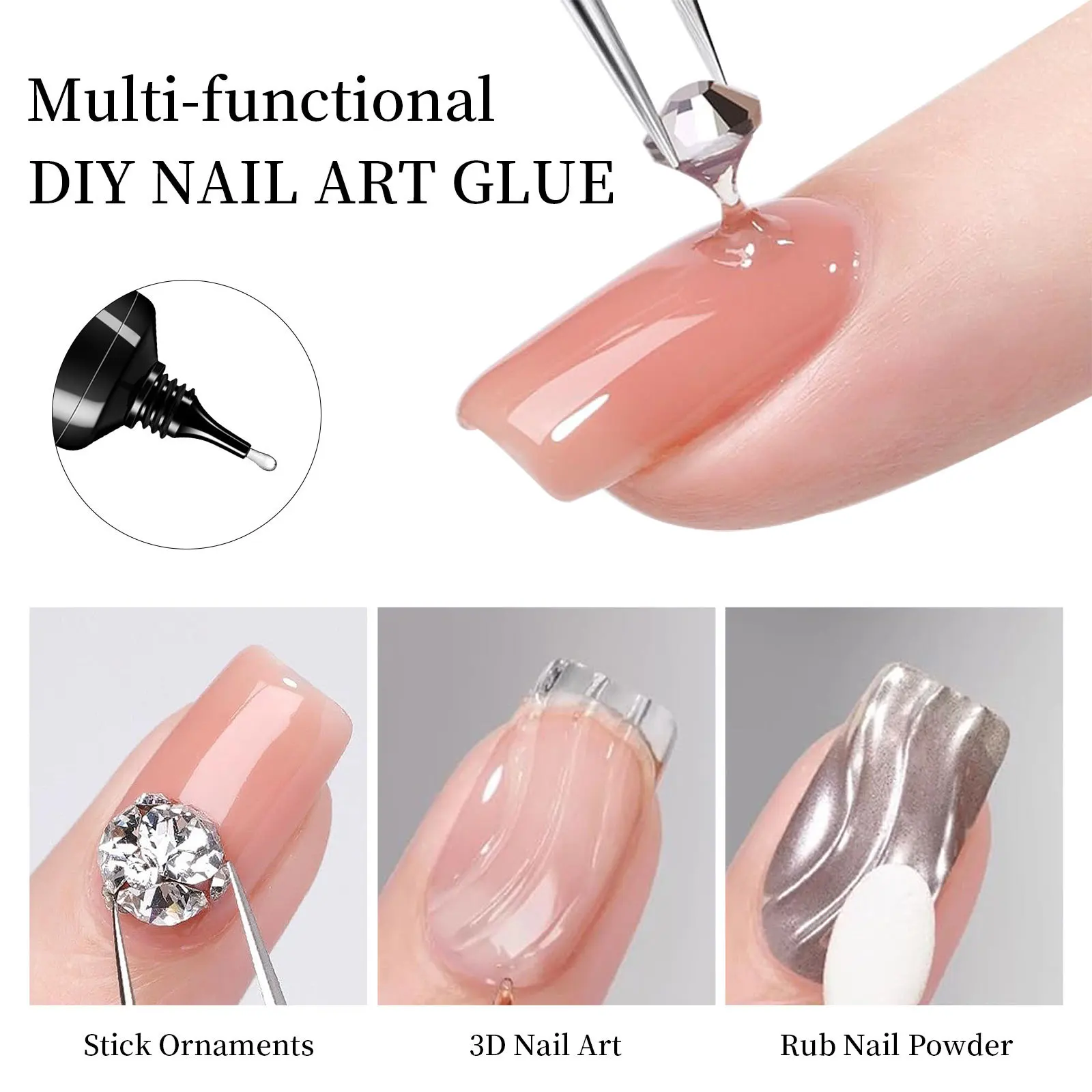 Nail Rhinestone Glue Gel for D - 3D Printing Jewelry recension och pris