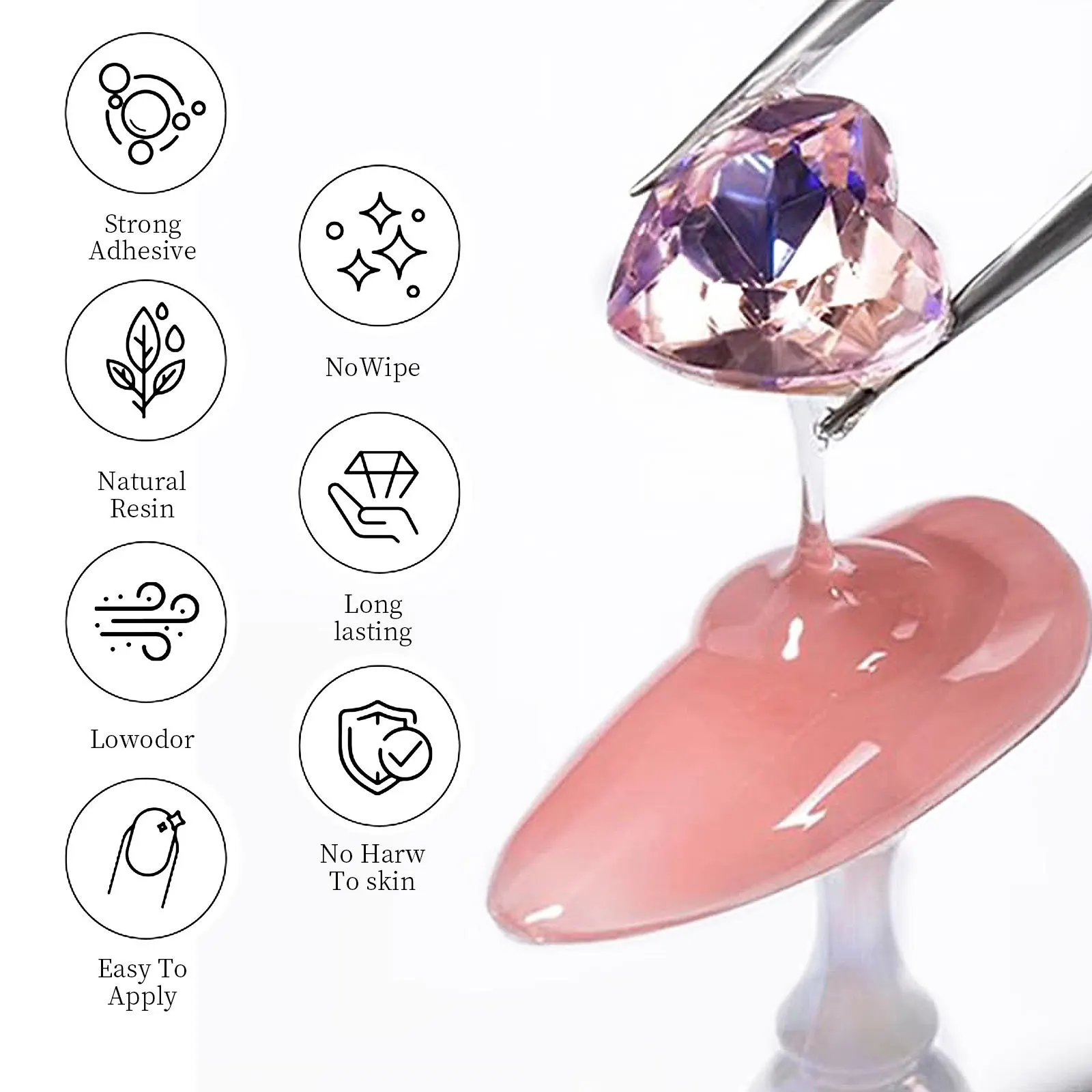 Nail Rhinestone Glue Gel for D - 3D Printing Jewelry recension och pris