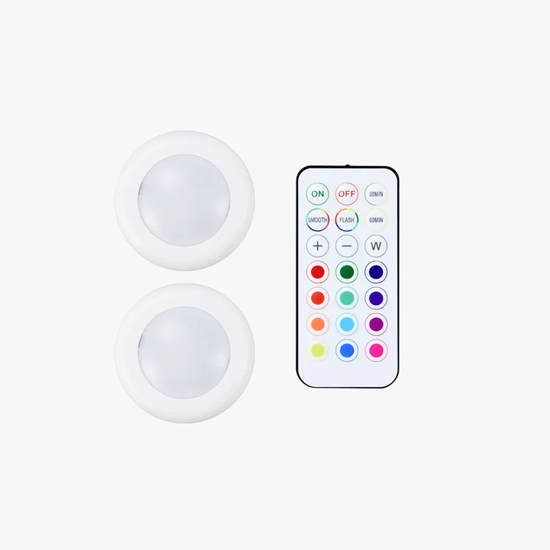 RGB LED puck lights with remot - 3D Printing Ghosting recension och pris