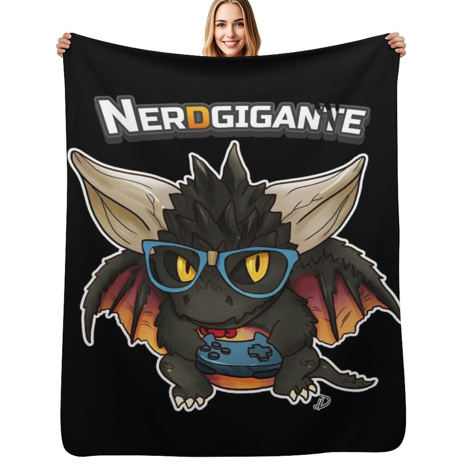 Nerd-gigante Throw Blanket Men - 3D Printing Nerd recension och pris