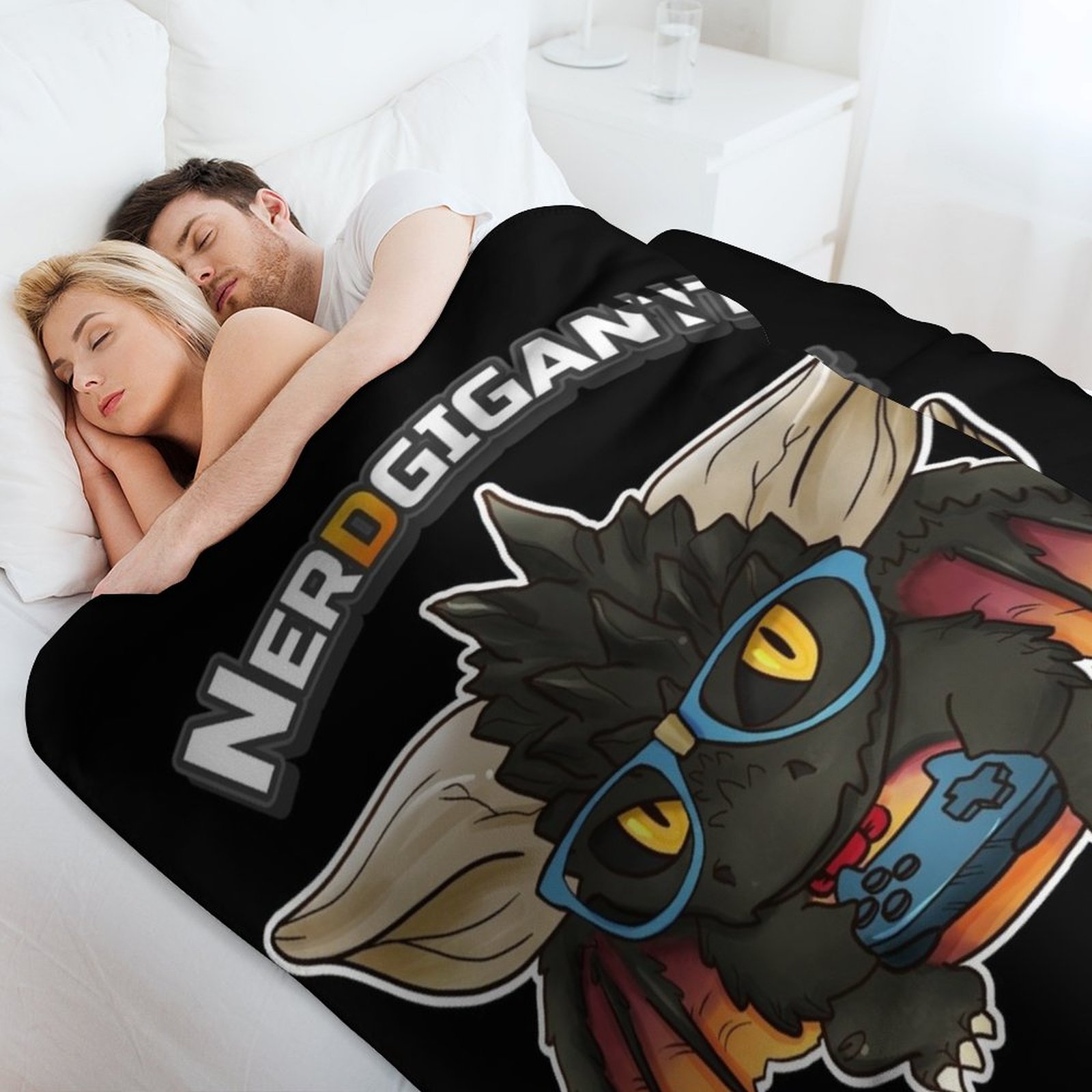 Nerd-gigante Throw Blanket Men - 3D Printing Nerd recension och pris