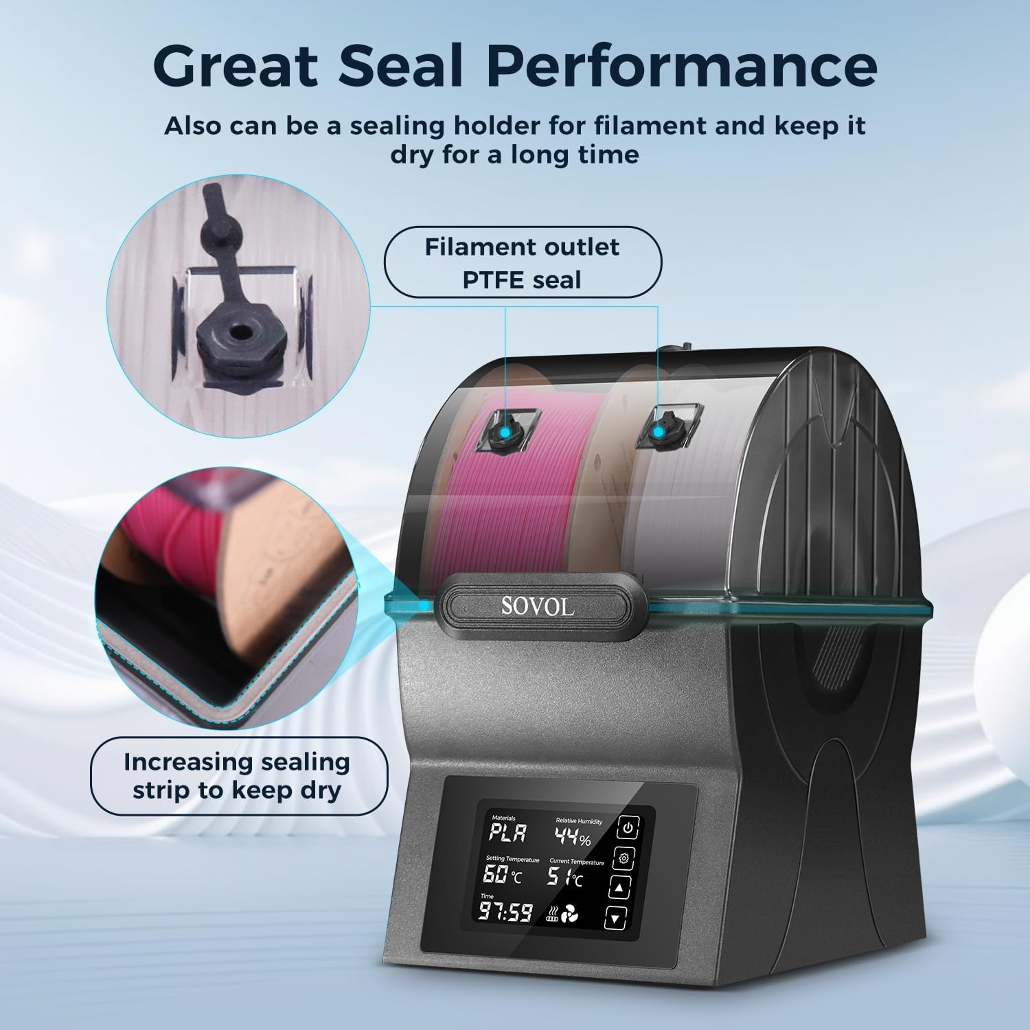 Sovol Filament Dryer SH02 Dry  - 3D Printing Fff recension och pris
