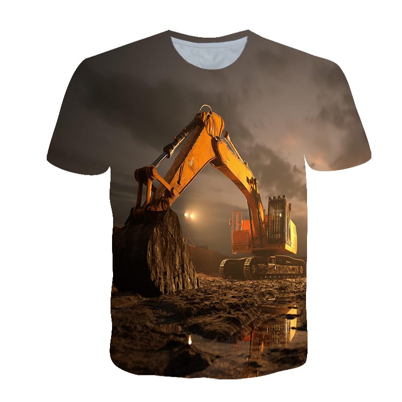 Summer Personalized T-shirt Me - 3D Printing Excavator recension och pris