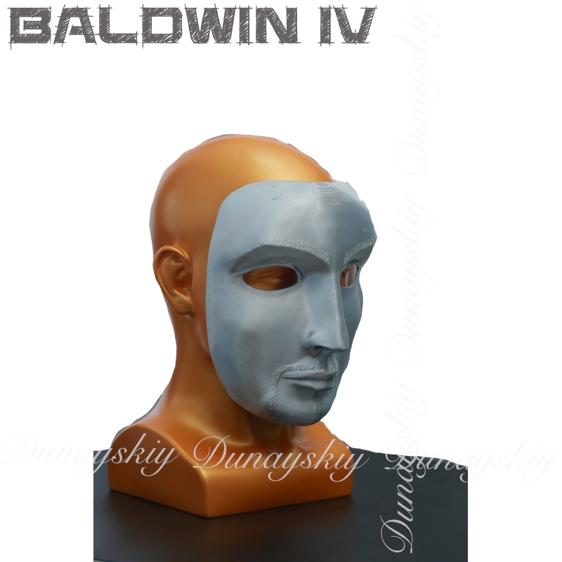 Halloween Baldwin IV Mask Cosp - 3D Printing Mask recension och pris