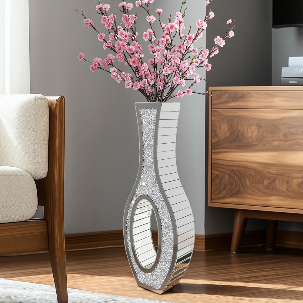 Tall Silver Mirrored Vase Deco - 3D Printing Vase recension och pris