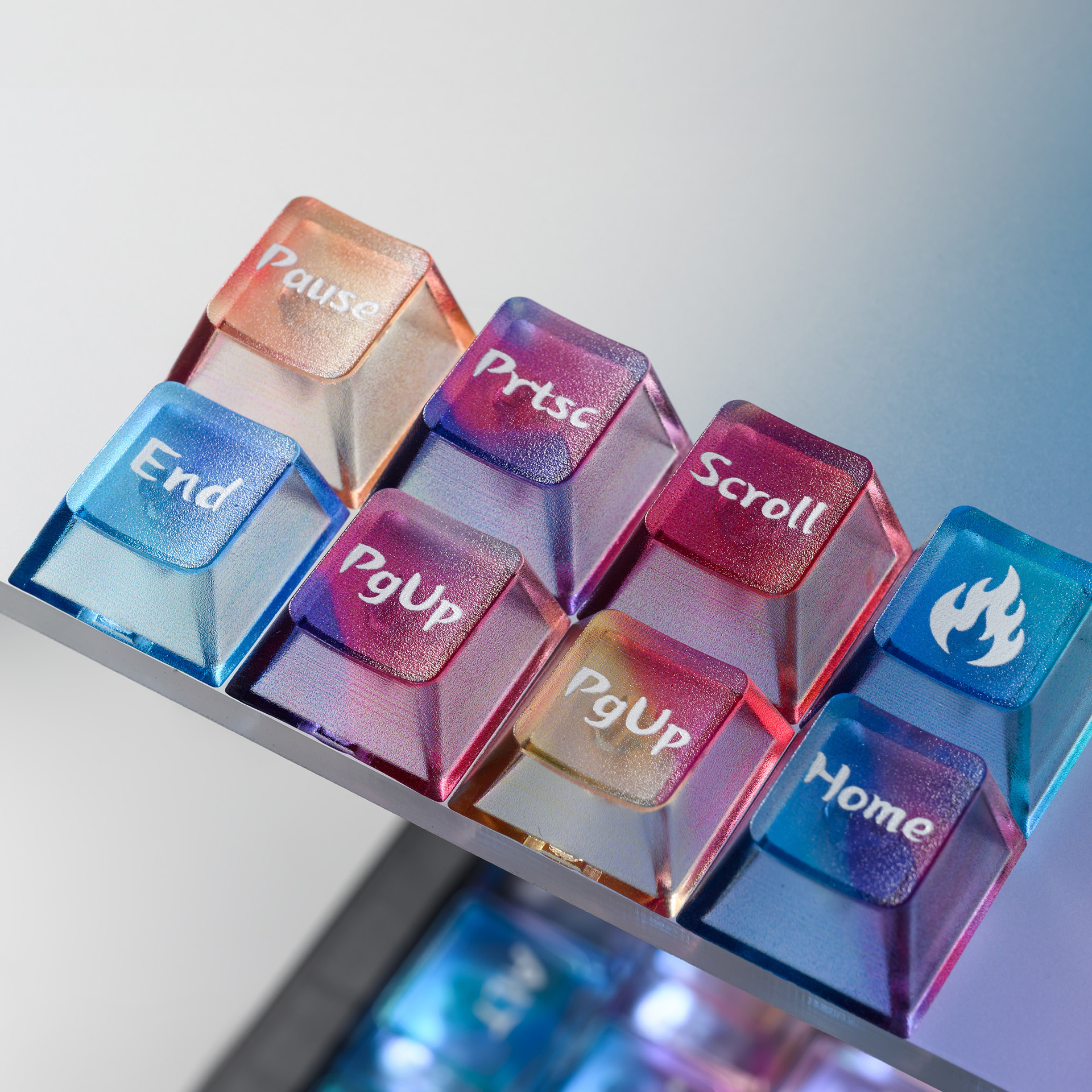 Colorful Gradient Keycaps Afte - 3D Printing Keycaps recension och pris