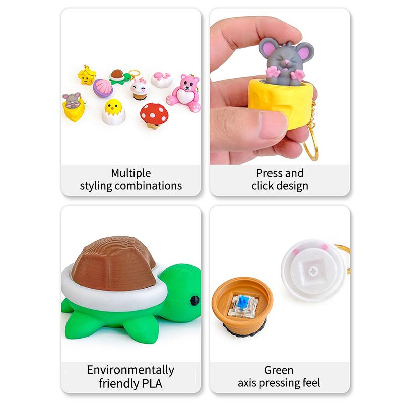 »Mushroom Turtle Keycap Press  - 3D Printing Keycaps recension och pris