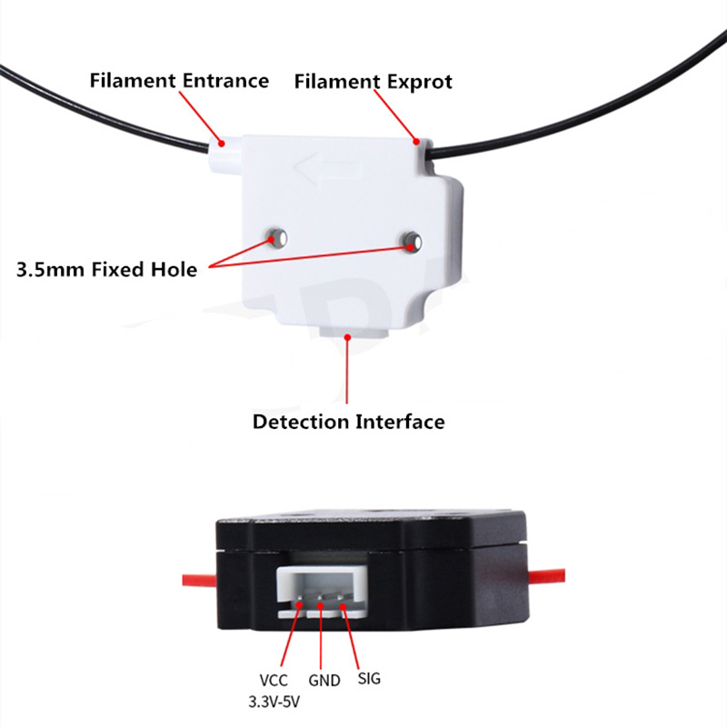 KUFAN 3D Printer Filament Brea - Filament Runout Sensor recension och pris