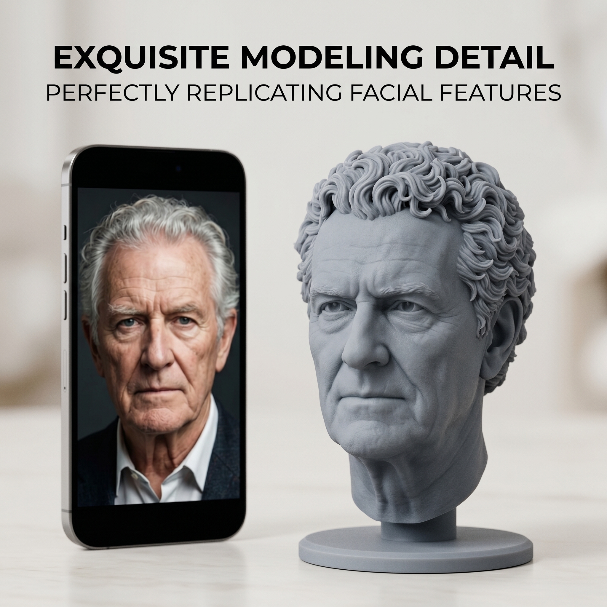 Custom 3D Bust Figurine, Perso - 3D Printing Article recension och pris