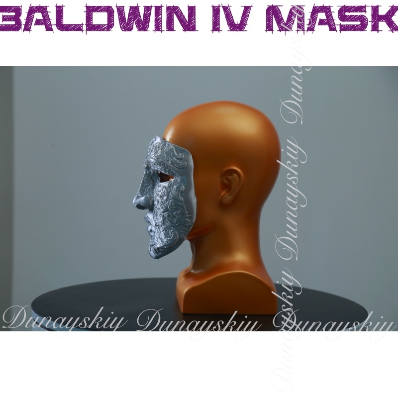 Halloween Baldwin IV Mask Cosp - 3D Printing Mask recension och pris