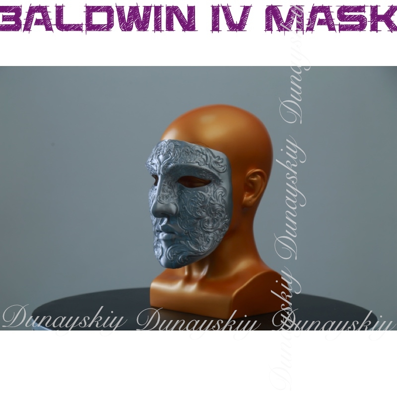Halloween Baldwin IV Mask Cosp - 3D Printing Mask recension och pris