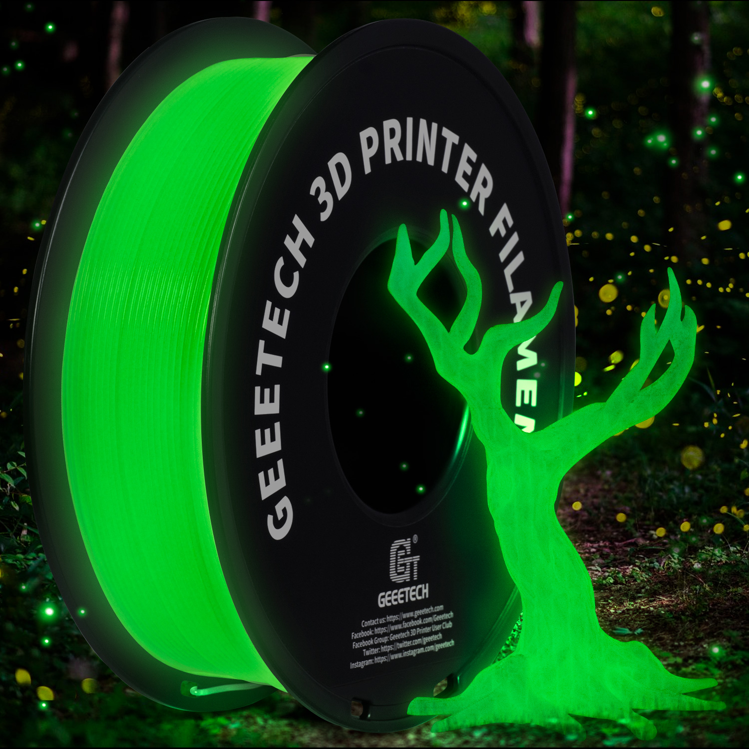 GEEETECH Luminous PLA Filament - 3D Printing Nylon recension och pris