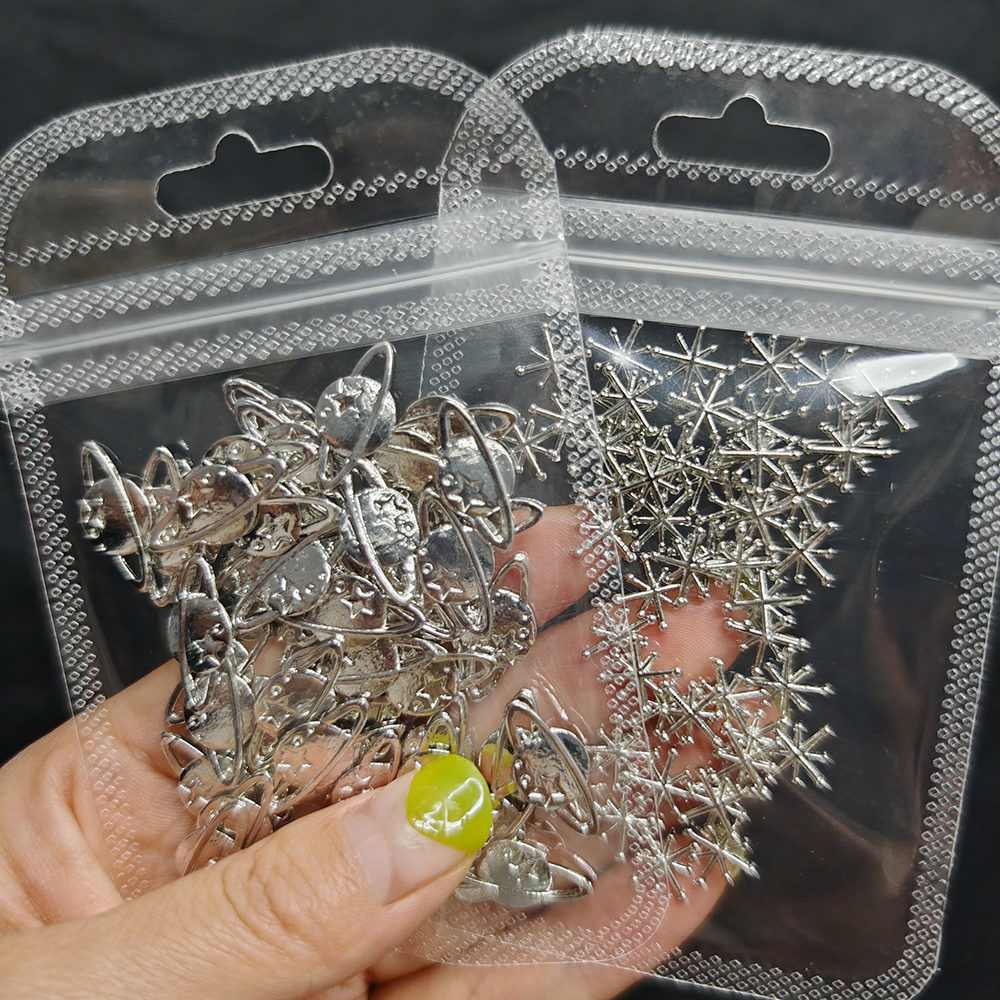 20pcs Silver Stars Nail Charms - 3D Printing Jewelry recension och pris