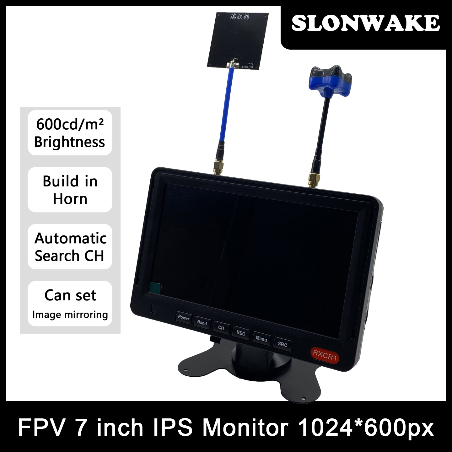 5.8G 48CH 7 Inch FPV Monitor 1 - Build Plate recension och pris